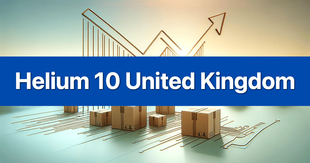 Custom branded image for Helium 10 UK, confirming its full functionality for Amazon.co.uk sellers.