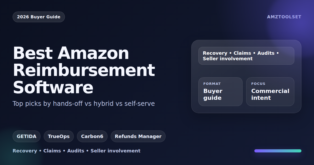 Comparison of the best Amazon reimbursement software and services for 2026