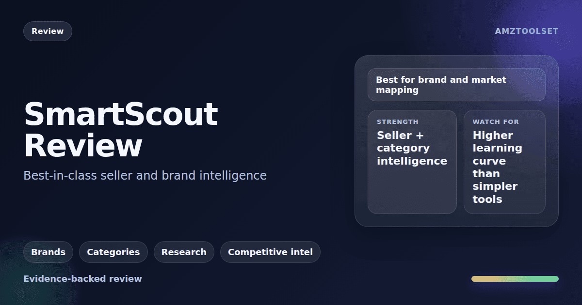 SmartScout review: seller, brand, and category intelligence for Amazon sellers