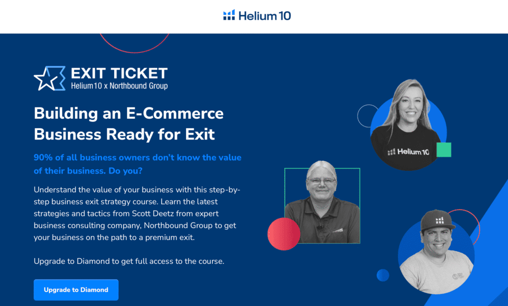 Helium 10 collaborates with Northbound Group in Exit Ticket course