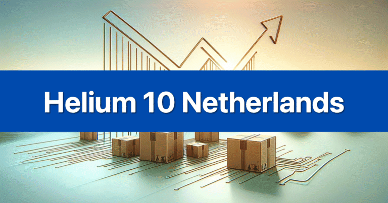 Helium 10 Netherlands branded graphic, illustrating its full compatibility and support for Amazon.nl sellers.